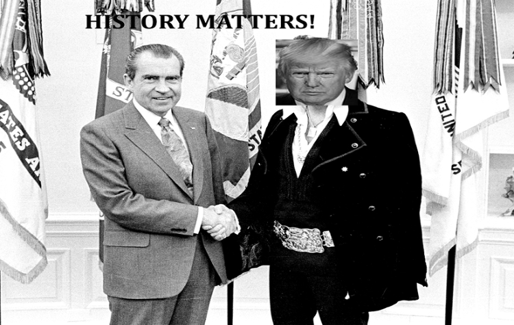 Richard Nixon Donald Trump LBJ Lyndon Johnson president Elvis photo picture conspiracy united states
