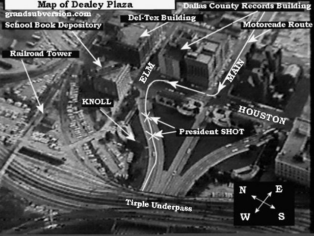 jfk dealey plaza dallas map rout location