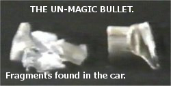bullet fragments found in car jfk assassination
