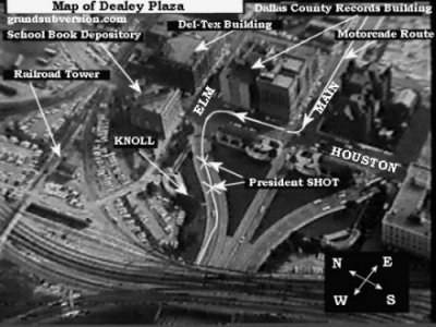 map of dealey plaza dallas jfk over view 
